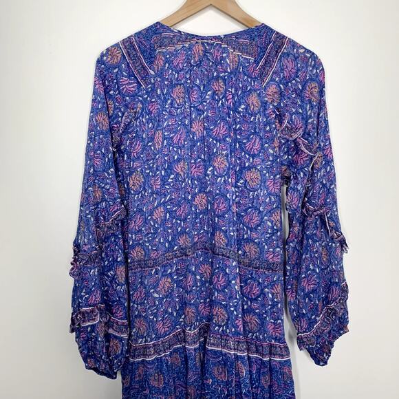 Alicia Bell Cameron Midi Dress Multi, Womens Large Blue - Picture 12 of 16